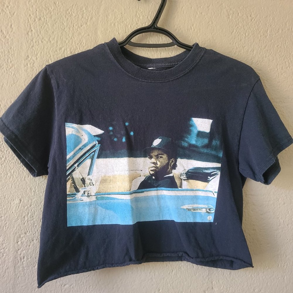 Black Ice Cube Crop Top
